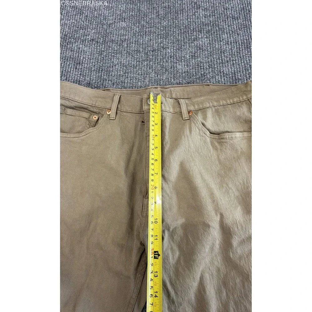 Levi's Men's 505 Regular Fit Straight Leg Tan Khaki‎ Denim Jeans Sz 38x32
